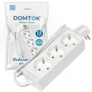 Удлинитель с/з 1,5м/3 гнезда (16А, ПВС 3х1,0мм2, 3,5 кВт) (49864) DOMTOK
