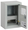 Щит учет/распред. ЩУРН 1/9зо (наруж, IP31, замок+окно, 400х250х155) ЭРА