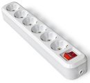 Колодка с выкл. с/з 6 гнезда 16А (SBE-16-6-00-ZS) Smartbuy