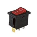 Выключатель 3 конт. (6А/250V) I-0, 21х15мм, подсв/красн KCD1-1-01(3)NR