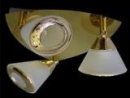 Светильник потолочн."DeLight" (640/3 FG) Е14 3X60W,  золото, 230х230х150(h)мм