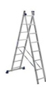 Лестница-Стремянка (2-секц.) 2х8 ступеней, 3,64м (H2 5208/25244/69696) Алюмет/Энкор