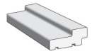 Порог дв. коробки "Л-21" МДФ БелДуб" 1,1м. (в комп. с дверью)
