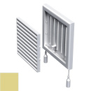 Решетка вент. 154х154мм (МВ 100 Рс) наклон. ламели, регул. сечения, сетка, бежевая Вентс Ликв/ос