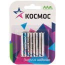 Батарейка R03 KOC-LR03-4BL (ААА-мизинч., Alkaline, блистер 4шт) Космос