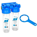 Фильтр 2-х ступ. АБФ-2 3/4 (10/2,5", Ду20ВР) (2-8 атм., ключ+кроншт) Аквабрайт