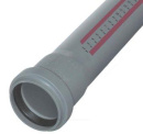 Труба ПП 32х150 мм. раструбная, серая. Ostendorf