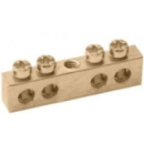 Шина "PE" (Без изол.) 8х12мм, 4/1 (4 групп, крепеж по центру) Распродажа