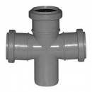 Крестовина ПП 50/50/50х90гр. одноплоск., серая. СТК