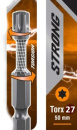 Бита TORX T27-50мм. "Strong" torsion (ст. S2, д/удар. шур-та)  (339275) Nox