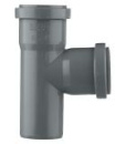Тройник ПП прямой 32x32х90 гр. серый. Ostendorf