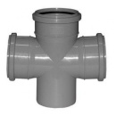 Крестовина ПП 110/110/110х90гр. одноплоск., серая. СТК