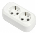 Колодка с/з 2 гнезда 16А (SBE-16-2-00-Z) Smartbuy