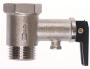 Клапан предохр+обратный 1/2" с курком, 7 бар. (7кг/см2, черн. ручка)  (200507)