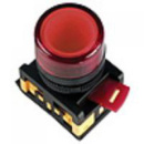 Сигнал.арматура AL-22TE зеленый неон/230В цилиндр