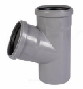 Тройник ПП косой 110/110х67 гр. серый. Ostendorf