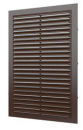 Решетка вент. 170х240мм (1724C) наклон. ламели, сетка, коричн. Эра