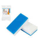 Губка 2-х слойная меламин+поролон "MSP-03" 11х6х2,3см., набор-2шт. Рыжий кот (217279)