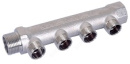 Коллектор ВР-НР 3/4"х4в.х1/2"НР, хром