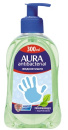 Жидкое мыло 0,3л "AURA" (подорожнник, антибакт., дозатор) 