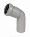 Отвод ПП 50х67 гр. раструб. серый. СТК