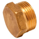 Пробка Ду 25 (1") НР, латунь 