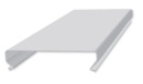 Рейка потолочная алюм. 100х3000мм А100/АS (S-рейка) белая мат. (мятая) СКИДКА 15%