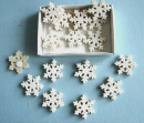 Набор аксессуаров для упаковки "Снежинки" из 8шт., на липучке золото (177803)