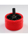 Пепельница 10*10см бездымная "Покрышка" красная (16218)