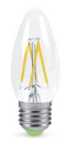 Лампа LED свеча (Прозр.) Е27, 7Вт, 4000К, 630Лм. IN HOME deco Ликв/остат.