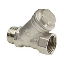 Фильтр гр/очистки Ду15(1/2")ВР-НР, сетчатый, косой, хром Aqualink
