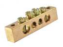 Шина "PE" (Без изол.) 6х9мм, 4/2 (4 групп, крепеж по краям)