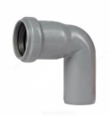 Отвод ПП 50х90 гр. раструб. серый. СТК