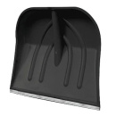 Лопата снег. б/черен, пласт. 500х382мм (мет/окант.) (69-0-445)