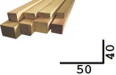 Брусок нестрог  50х40 (4,0м.) 
