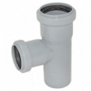 Тройник ПП прямой перех. 50/40х90 гр. серый. Ostendorf