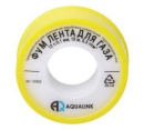 Лента Фум (газ) 12мм.×0,1мм×10м. (желтая) Aqualink