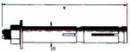 Анкерный болт (гайка+болт) двухраспорный 12х150(М8)