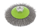 Щетка-крац "тарелка" 125мм М14 (пров/витая) (746167) Сибртех