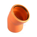 Отвод НПВХ 160х30 гр. раструб., для нар/канал (60гр, кор.)