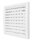 Решетка вент. 150х150мм (1515РРП) наклон. ламели, рамка, регулиров. сечения, ABS пластик, Эра
