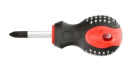 Отвёртка PH2 6х38мм. CrV трёхкомп. красно-черн. ручка anti slip (11431) Fusion