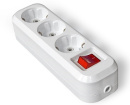 Колодка с выкл. с/з 3 гнезда 16А (SBE-16-3-00-ZS) Smartbuy