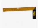 Угольник 250мм. стальной, алюм. основ. (желт.) Lasting Tools