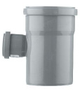 Тройник ПП прямой перех. 110/50х90 гр. серый. СТК