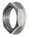 Контргайка Ду 15 (1/2") с ребордой, хром