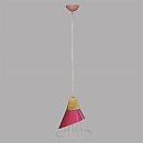 Светильник-подвес ЭлисСвет (72872MD/1P 250 PK) Е27 1х60W, розовый, 250х250х900(h)мм (Распродажа 50%)