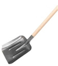 Лопата совковая прямоуг. с дер/черенком, рельс/сталь, ребр. жестк. Admiral