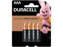 Батарейка LR03 (ААА-мизинч., Alkaline блистер 4шт) (46296) Duracell