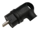 Вилка угловая с/з Каучуковая черная 16A,IP44 (9220/SBE-16-P08-R) IN HOME/Smartbuy